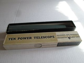 Vintage Bausch & Lomb Balscope Ten Power 61 - 41 - 10 Telescope -