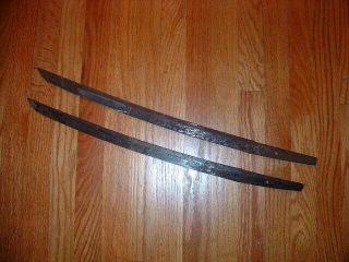 [sj - 165] Japanese Samurai Sword: Two Mumei Wakizashi Blades