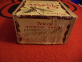 antique Peters Referee Paper Shot 12 ga Shells 2 Two Piece Empty Box good shape 4
