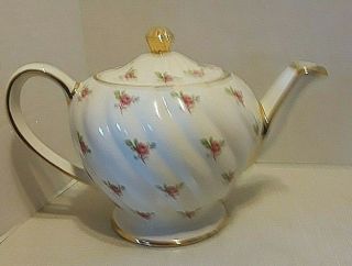 Vintage Sadler Teapot Tea Pot Pink Roses Made In England