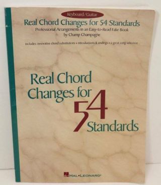 Vintage Keyboard Guitar Real Chord Changes 54 Standards Easy To Read Fake Book