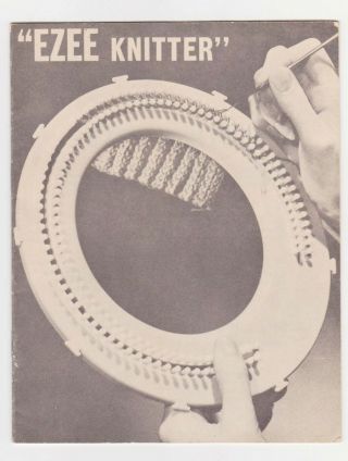Vintage Creative Crafts Ezee Knitter Knitting Instruction Book