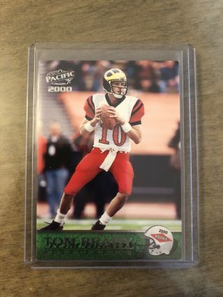 2000 Pacific Tom Brady England Patriots 403 Bucs Rookie Rc Card