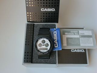 NOS Rare vintage Casio AW - 20 tri graph ana - digi men ' s digital watch Japan Made 2