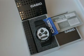 NOS Rare vintage Casio AW - 20 tri graph ana - digi men ' s digital watch Japan Made 3