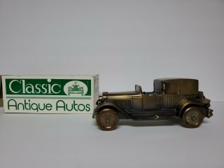 Vintage Metal Car Coin Bank 1927 Lincoln Brougham The Citizens National Bank