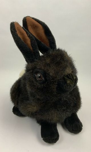 Rare Vintage Folkmanis Folktails Black Bunny Rabbit 20 " Hand Puppet Wow