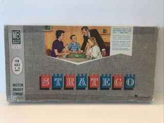 Stratego Milton Bradley Board Game Complete Vintage 1962