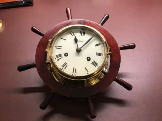 Schatz Royal Mariner Ship’s Brass Clock,  Ship Strike,  Great W Key Germany