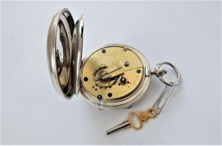 1902 SILVER CASED ENGLISH LEVER POCKET WATCH H SAMUEL MANCHESTER 5