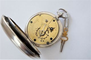 1902 SILVER CASED ENGLISH LEVER POCKET WATCH H SAMUEL MANCHESTER 6
