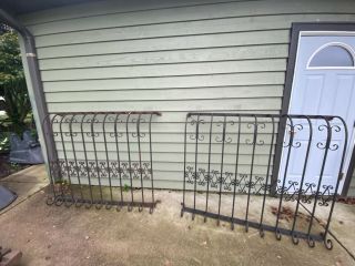 Antique Mid Century Wrought Iron Window Guards Security Grates