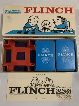 Vintage Flinch Card Game 1963 Parker Brothers Complete With All 150 Cards
