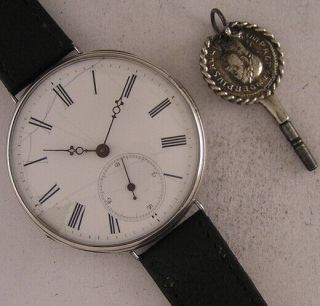 150 Years Old Vintage Cylindre Swiss Wrist Watch Fully Serviced