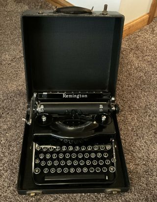 Antique 1938 Remington Model 1 Vintage Typewriter Pd167912