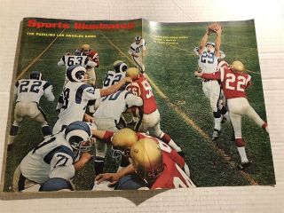 1966 Sports Illustrated Los Angeles Rams Vs 49ers Roman Gabriel No Label Tommy M