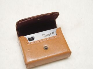 Vintage Whittaker Micro 16 Camera Spy Camera With Leather Case