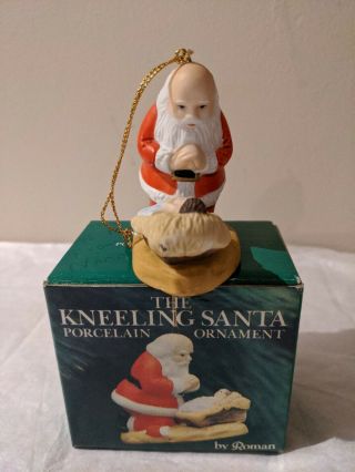 Santa Claus Baby Jesus Christmas Ornament Vintage The Kneeling Santa Roman Inc 3