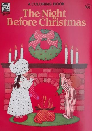 Christmas Coloring Book The Night Before Christmas Vintage