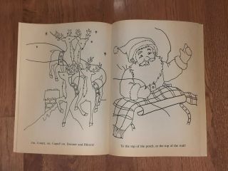 Christmas Coloring Book The Night Before Christmas Vintage 3