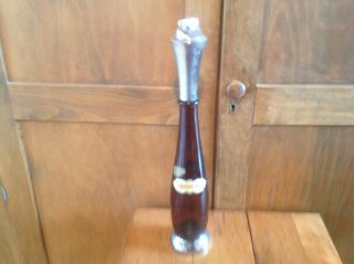 Vintage Ancient Age Bourbon Whiskey Advertising Bottle Display Lighter Top Decor