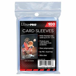 1 Case Of Ultra Pro: Soft Sleeve - 100 Count (81126)