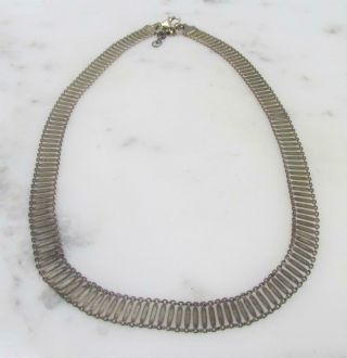 Unique Vintage Sterling Silver Chain Necklace 17 " 13grams 2 - D211