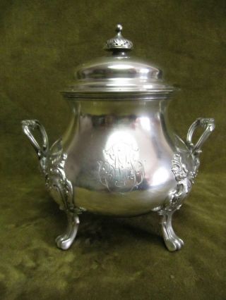 Late 19th C French Sterling Silver 950 Sugar Bowl Rococo St 374gr Bonnesoeur