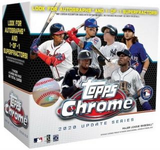 (3) 2020 Topps Chrome Update Baseball Mega Box Target Exclusive