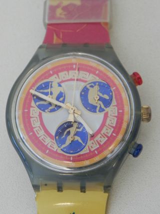 Orologio Swatch Kalos - Scz104 - 1995 Chrono Olympic Olimpico Atlanta 1996
