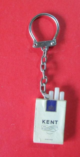 Vintage Keychain Kent King Size A Cigarette Box Keyring