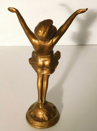 Vtg.  The Good Fairy Bronze Metal Statue JMR 8 1/4 