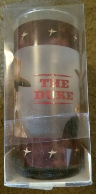 NIB John Wayne The Duke Glass Tumblers Vintage Brown Vandor VeryRare Collectible 3