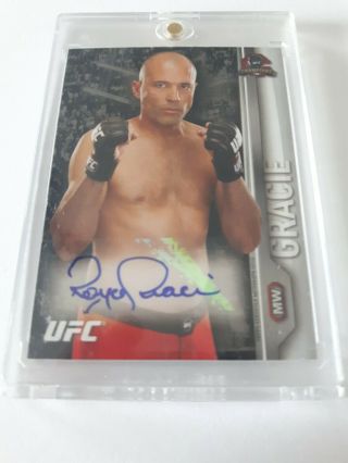 2015 Topps Ufc Champions Royce Gracie Autograph Card Fa - Rg