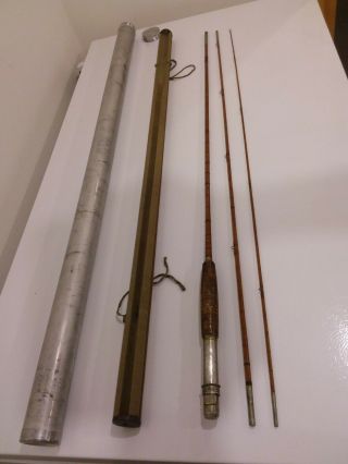Vintage Abercrombie & Fitch Yellowstone Special Bamboo Fly Rod 9 1/2 F.  E.  Thomas
