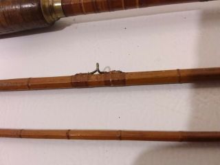 Vintage ABERCROMBIE & FITCH Yellowstone Special Bamboo Fly Rod 9 1/2 F.  E.  Thomas 3