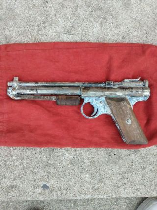 Vintage Benjamin Franklin Pellet Pistol Pump,  177 Cal.  Brass Barrel