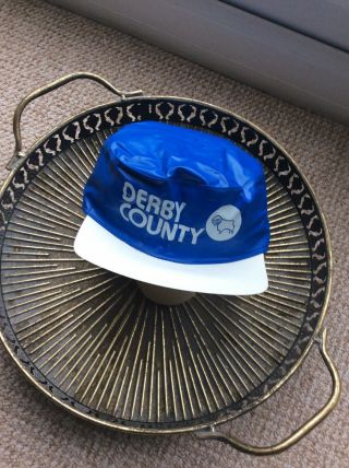Vintage Retro Derby County Football Memorabilia Early 1970s Football Hat Cap