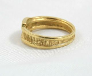 Vintage Avon Belt Buckle Ring Gold Tone with Rhinestones 3