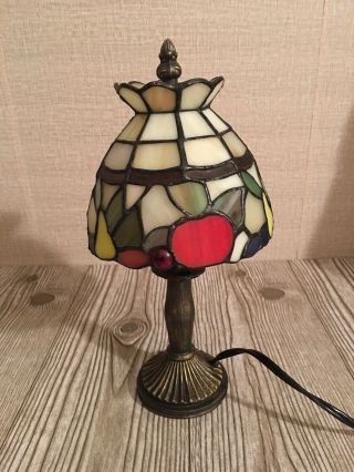 Elements Vintage Stained Glass Lamp Tiffany Style