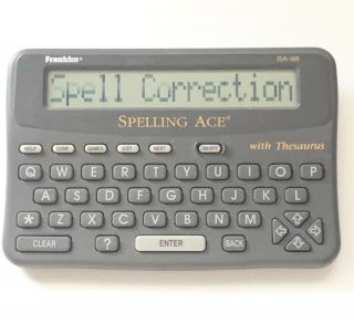 Vintage Franklin Electronic Spelling Ace Sa - 98 Computer Dictionary 1994