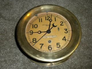 Chelsea Maritime Ships Clock,  Ontario Hughes Owens Co,  Ottawa Canada,  S/n 423518