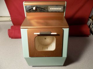 Vtg Rare Toy Nassau Tin Metal Washing Machine Dryer Large Size
