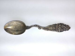 Outstanding Sterling Souvenir Spoon,  MIDWAY MILL,  MIZPAH MINE,  TONOPAH NEV. 4