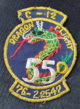 Vintage Dragon Flight 55 Aviation Company Us Army Helicopter Pilot Patch C - 12