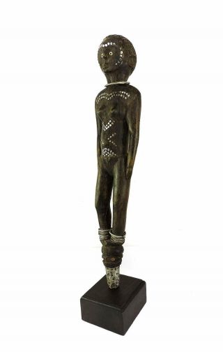 Gita Figural Staff Carved Head Tanzania Custom Base African Art Was $550.  00