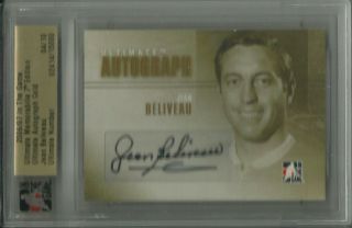 2006 - 07 Itg Ultimate Memorabilia Jean Beliveau Autograph Gold 04/10 Canadiens