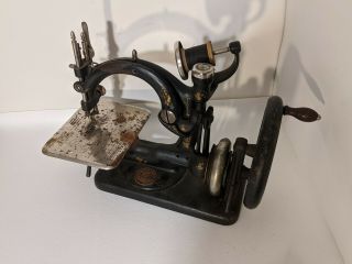 Willcox & Gibbs Antique Chain Stitch Sewing Machine Black 1883