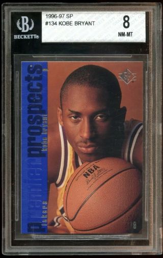 1996 - 97 Upper Deck Sp 134 Kobe Bryant Rc Rookie Psa Bgs 8 (9.  5,  8,  8,  9)