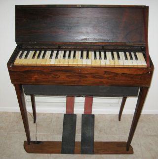 Antique Reed Pump - Organ (1800s) With Wooden Case With Folding Legs